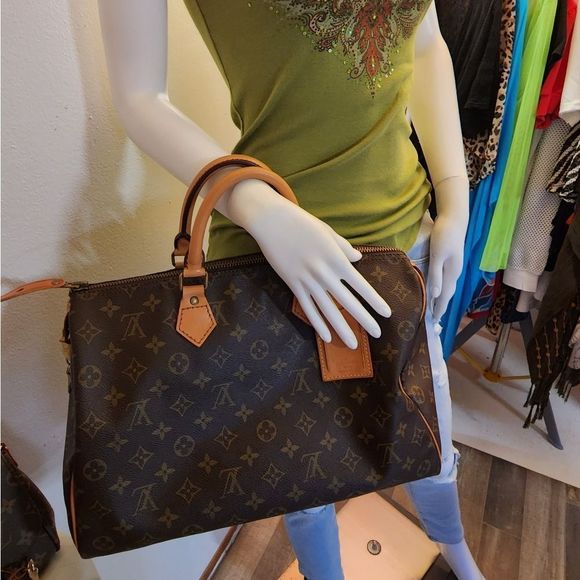 Louis Vuitton Vintage monogram Speedy 35 - Picture 14 of 16
